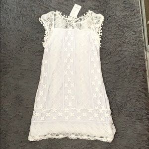 White lace dress!!